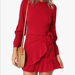 🏷Long sleeve Wrap Dress